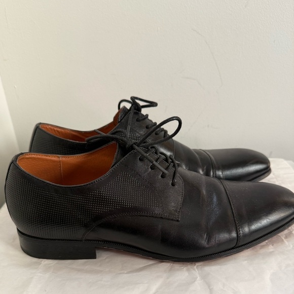 Florsheim Men\'s Shoe Size 10 D Postino Cap Toe Oxford Leather Black 15149-001